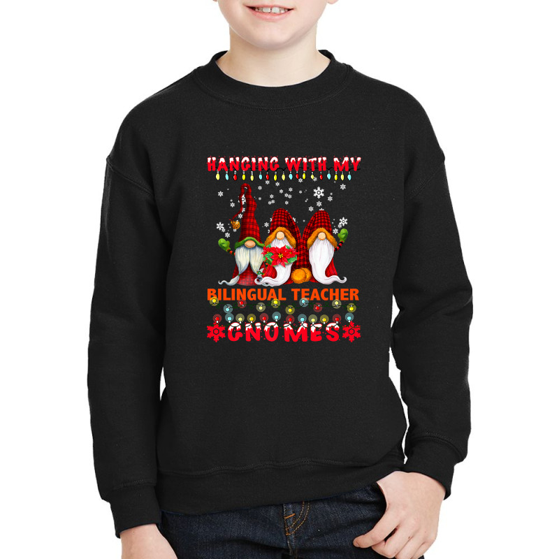 Hanging With My Bilingual Teacher Gnomes Ugly Xmas Matching Premium T Youth Sweatshirt by Rudy_Glenn | Artistshot