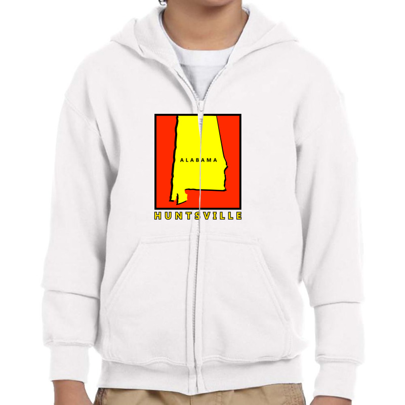 Huntsville Alabama Youth Zipper Hoodie by berkah_99 | Artistshot