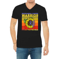 Vintage Sunflower Esophageal Cancer It's Not For The Weak T Shirt V-neck Tee | Artistshot