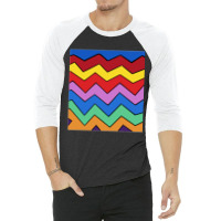 Color Zigzag 3/4 Sleeve Shirt | Artistshot