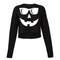 Jack O Lantern Sunglasses Pumpkin Funny Cropped Sweater | Artistshot