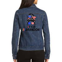 Let's Goo Brandon! Classic Ladies Denim Jacket | Artistshot