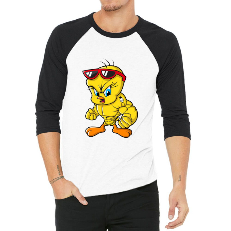 Tweety Bird 3/4 Sleeve Shirt by robinjumpstart | Artistshot