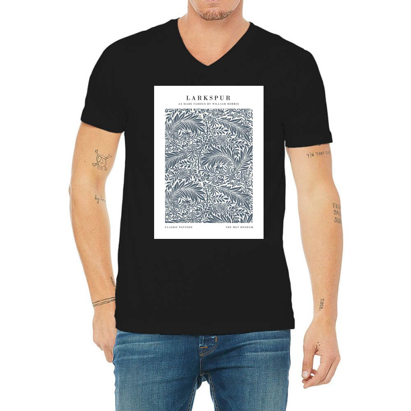 William Larkspur V-Neck Tee by Jill P | Artistshot