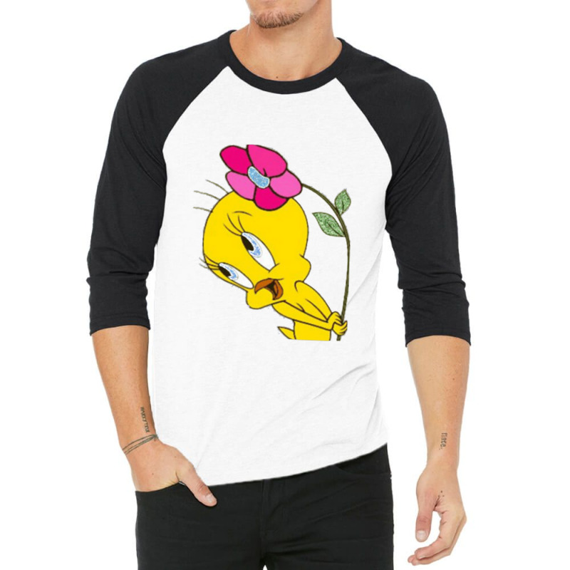 Tweety Flower 3/4 Sleeve Shirt by robinjumpstart | Artistshot