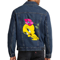 Tweety Flower Men Denim Jacket | Artistshot