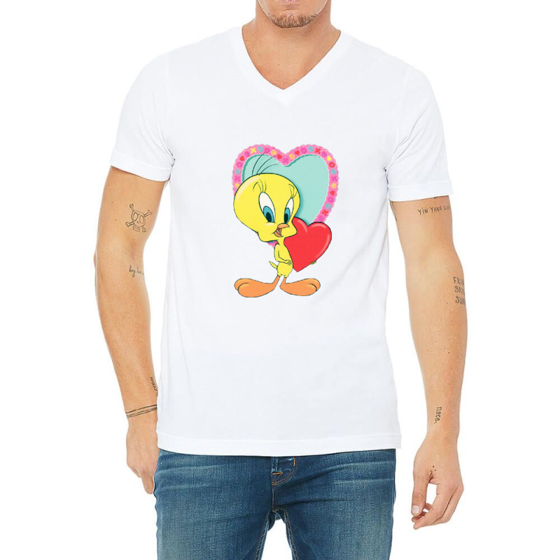 Tweety Love V-Neck Tee by robinjumpstart | Artistshot