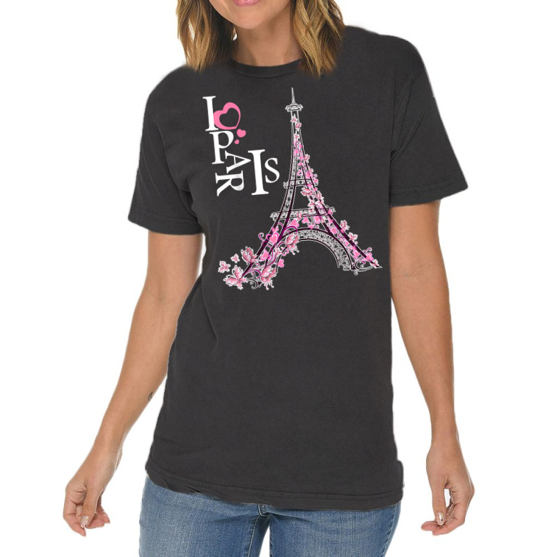 I Love Paris Tshirt   France Lovers T Shirt T Shirt Vintage T-Shirt by husserllpr | Artistshot