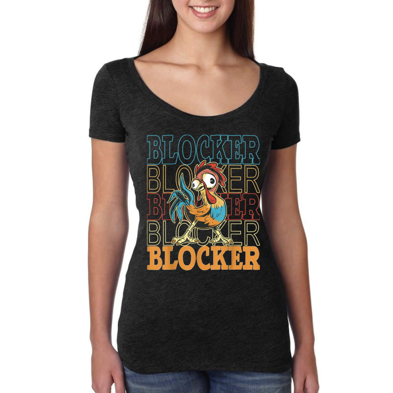 Cock Blockers, Kawaii Rooster Lovers, Funny Gags For Men Women's Triblend Scoop T-shirt by Hoang95 | Artistshot