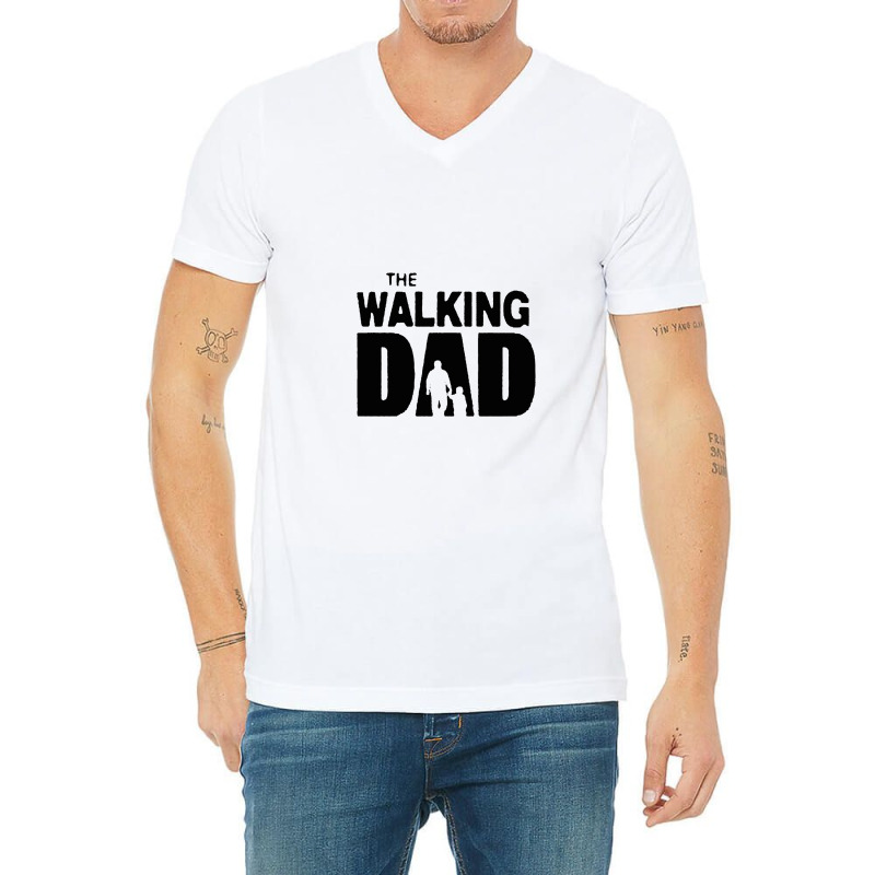 The Walking Dad Parody Father Son V-neck Tee | Artistshot