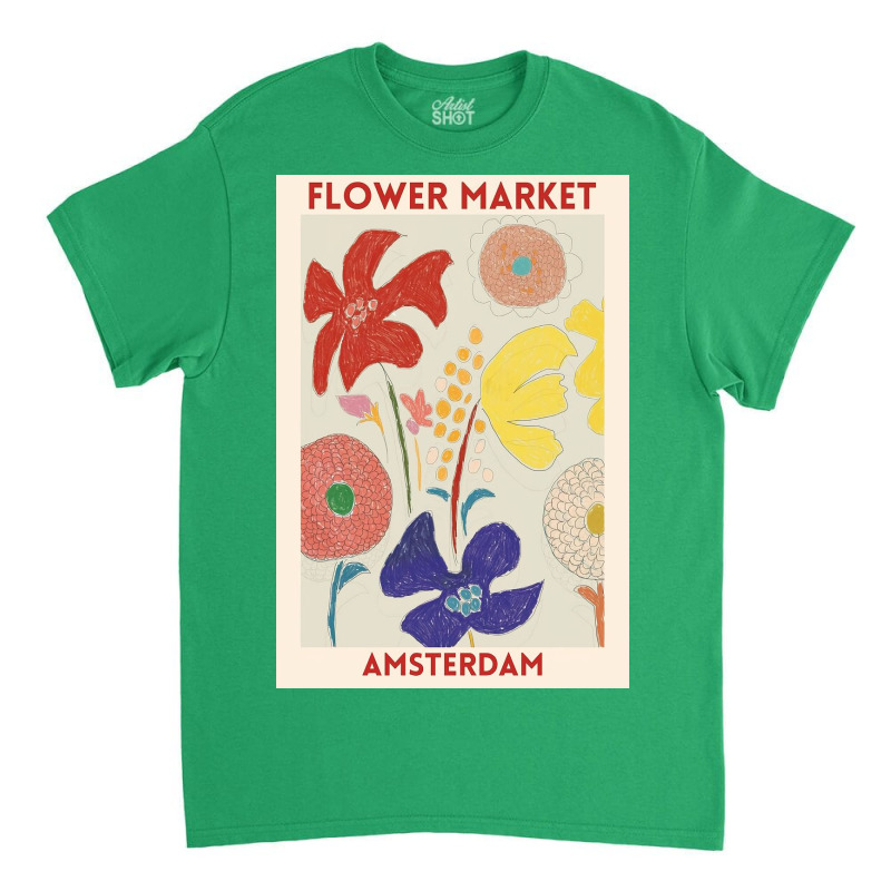 Flower Market   Amsterdams Classic T-shirt by James S | Artistshot