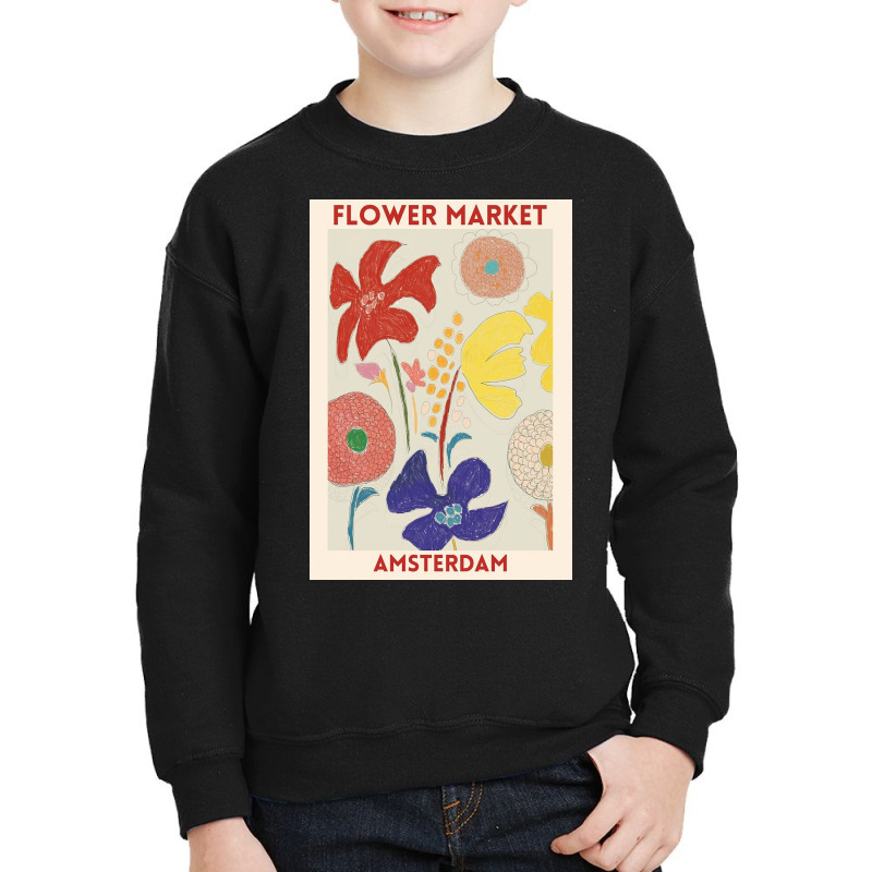 Flower Market   Amsterdams Youth Sweatshirt by James S | Artistshot