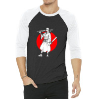 Cool Japanese Fighter And Japan 3/4 Sleeve Shirt | Artistshot