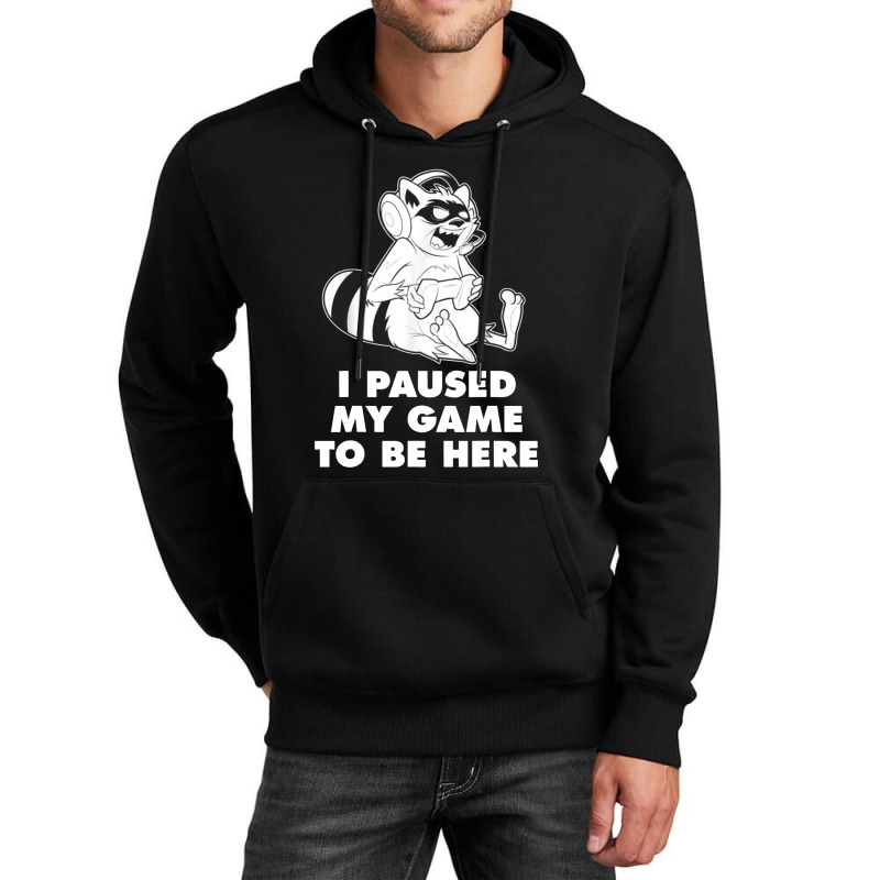 I Paused My Game To Be Here Unisex Hoodie | Artistshot