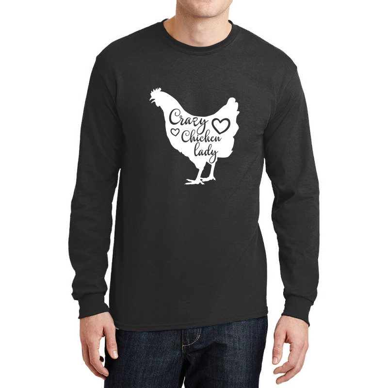 Crazy Chicken Lady Long Sleeve Shirts | Artistshot