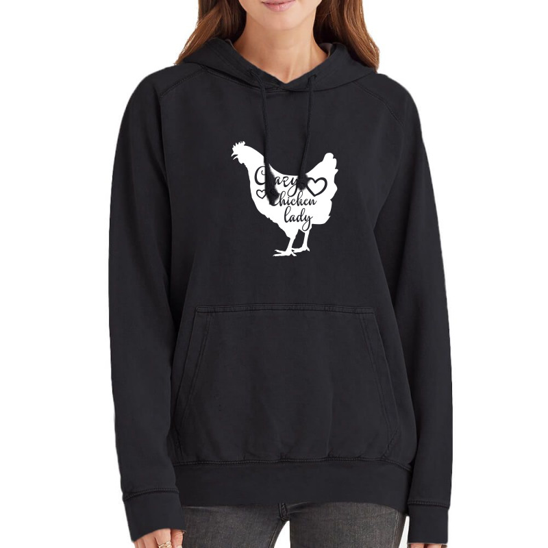 Crazy Chicken Lady Vintage Hoodie | Artistshot