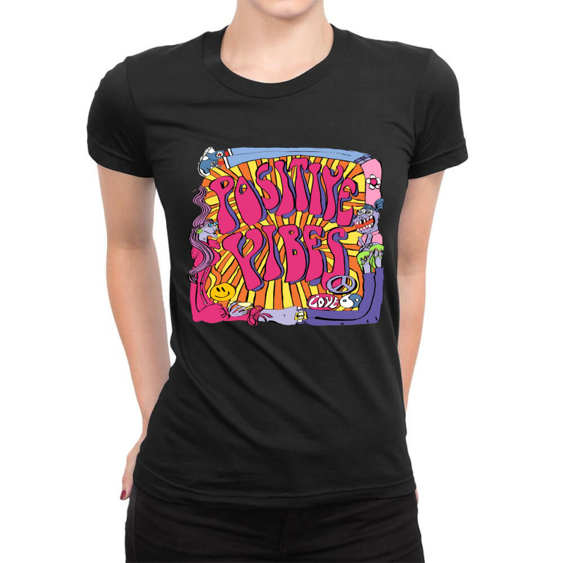 Positive Summer Trendy Cool Ladies Fitted T-Shirt by adore | Artistshot