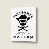 No Shoes Nation Portrait Canvas Print | Artistshot