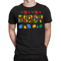 Daddy Brick Builder Funny Blocks Master Builder Dad T-shirt | Artistshot