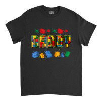 Daddy Brick Builder Funny Blocks Master Builder Dad Classic T-shirt | Artistshot