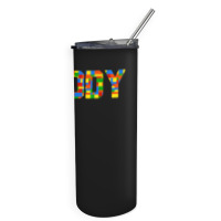 Daddy Brick Builder Funny Blocks Master Builder Skinny Tumbler | Artistshot