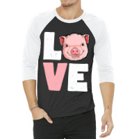 Pig Lovers 3/4 Sleeve Shirt | Artistshot