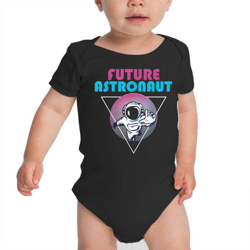 Outer Space Retro 80s Art Vaporwave Science Future Astronaut T Shirt Baby Bodysuit by survisgn | Artistshot