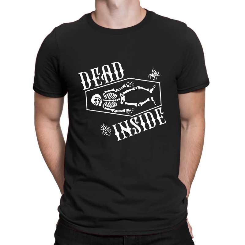 Dead Inside Skeleton Coffin T-shirt | Artistshot