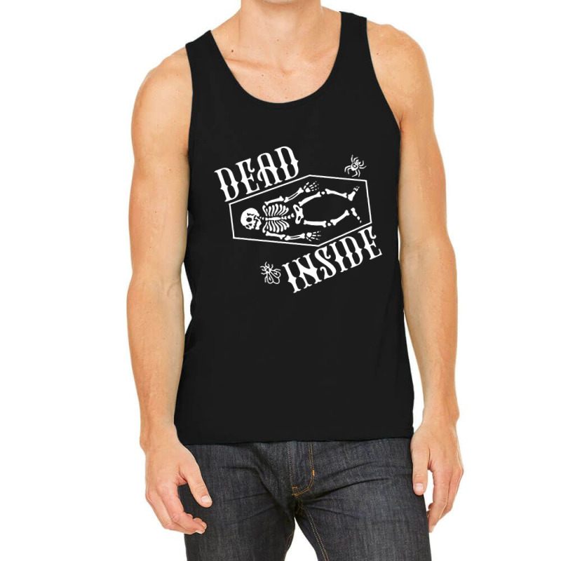 Dead Inside Skeleton Coffin Tank Top | Artistshot