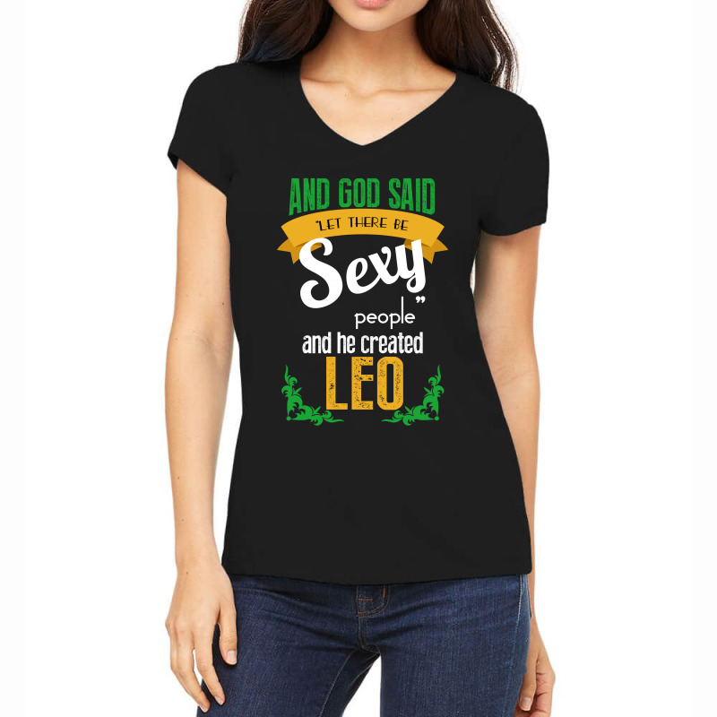 Sexy Leo Women's V-Neck T-Shirt by rardesign | Artistshot