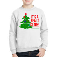 Beaut Clark Christmas Youth Sweatshirt | Artistshot