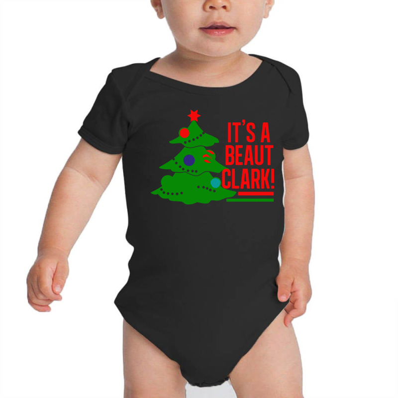 Beaut Clark Christmas Baby Bodysuit by Vishaka | Artistshot