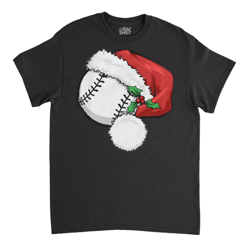 Christmas Baseball Santa Cap Classic T-shirt by Vishaka | Artistshot