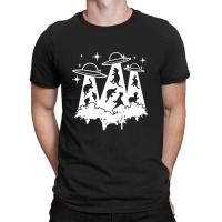 Dinosaur Alien Abduction Ufo T Rex T-shirt | Artistshot