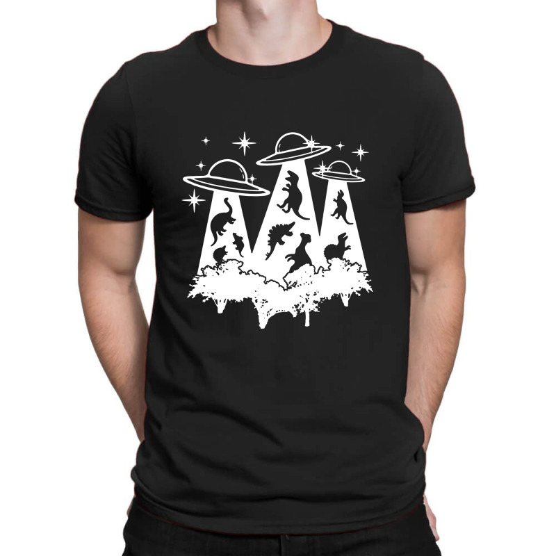 Dinosaur Alien Abduction Ufo T Rex T-shirt | Artistshot