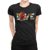 Love Rooster Head Ladies Fitted T-shirt | Artistshot