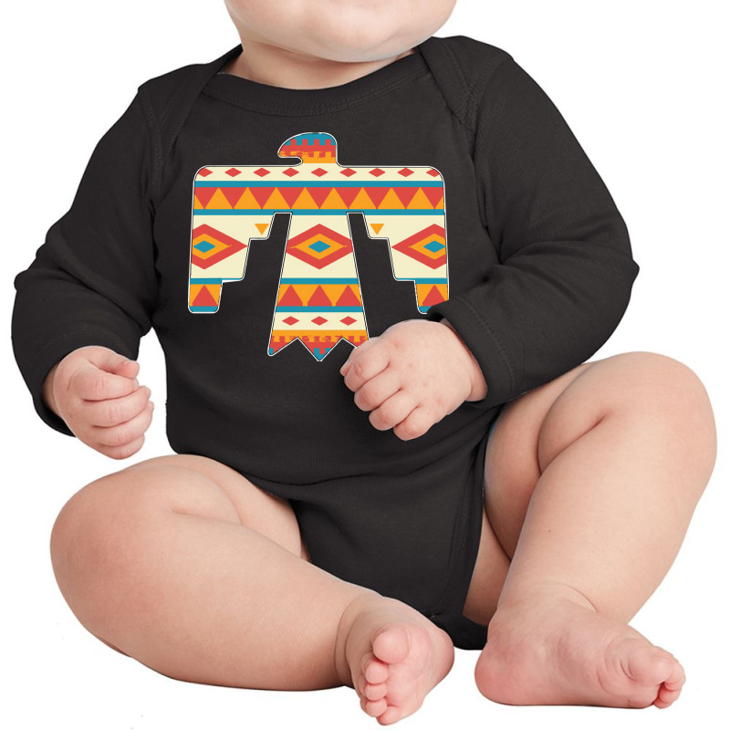 Native American Thunderbird T  Shirt Thunderbird Pattern   2 T  Shirt Long Sleeve Baby Bodysuit | Artistshot