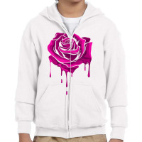 Melting Rose   Garden Gardener Botanist Flowers Rose T Shirt Youth Zipper Hoodie | Artistshot