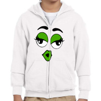 The Face Peanuts Youth Zipper Hoodie | Artistshot