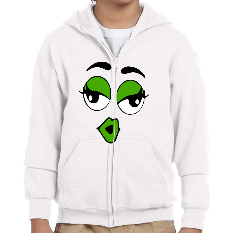 The Face Peanuts Youth Zipper Hoodie | Artistshot