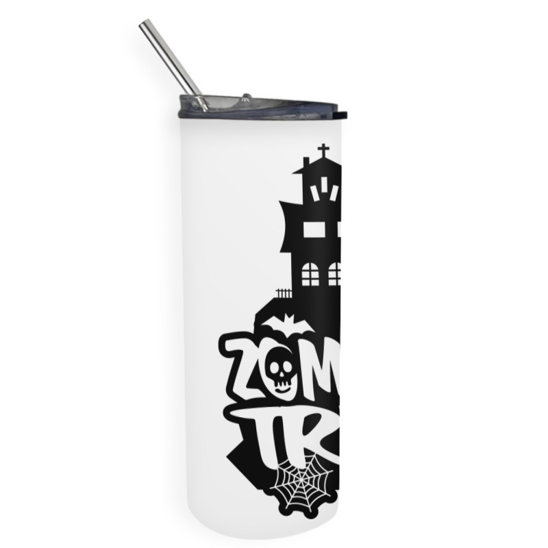 Zombie Party Skinny Tumbler | Artistshot