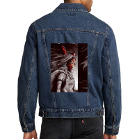 Mononoke Wolf Anime Tra Men Denim Jacket | Artistshot