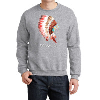 Native Indian Tribal Headdress Art T  Shirt Ketchikan Alaska Watercolo Crewneck Sweatshirt | Artistshot