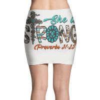 She Is Strong Proverbs 31  25 Mini Skirts | Artistshot