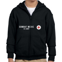 Army Combat Medic Veteran Youth Zipper Hoodie | Artistshot