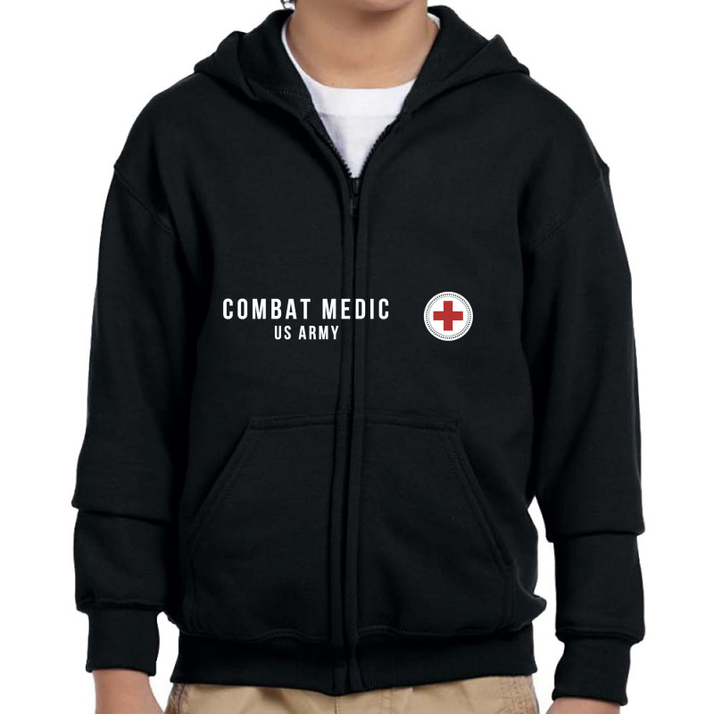 Army Combat Medic Veteran Youth Zipper Hoodie by bakien89 | Artistshot