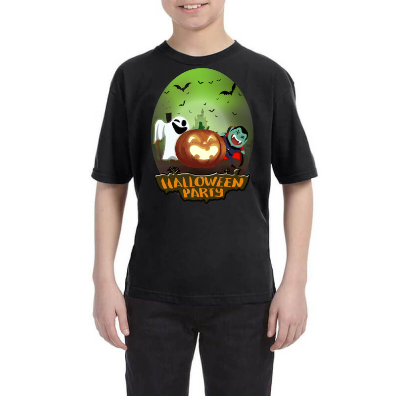 Halloween Party Funny Gang, Drakola, Jack O Lentern And Boo. Youth Tee | Artistshot