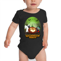 Halloween Party Funny Gang, Drakola, Jack O Lentern And Boo. Baby Bodysuit | Artistshot