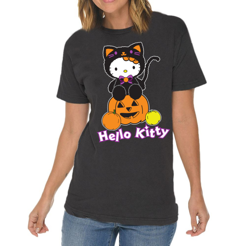 Funny Kitty Halloween Vintage T-shirt | Artistshot