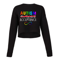 Autism   Red Instead   Acceptance Not Awareness T Shirt Cropped Sweater | Artistshot